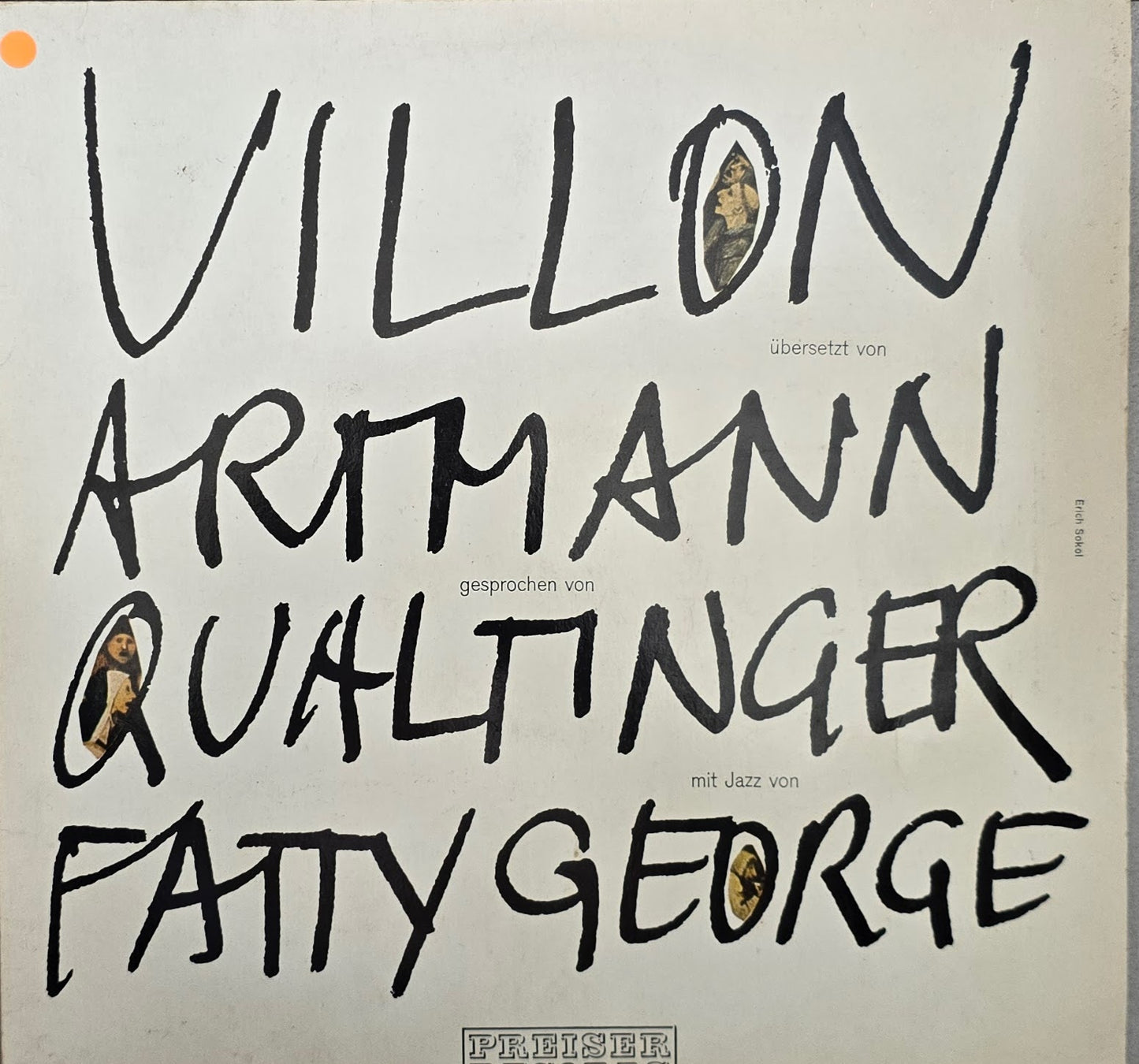 Villon : Artmann / Qualtinger / Fatty George – Villon Übersetzt Von Artmann Gesprochen Von Qualtinger Mit Jazz Von Fatty George