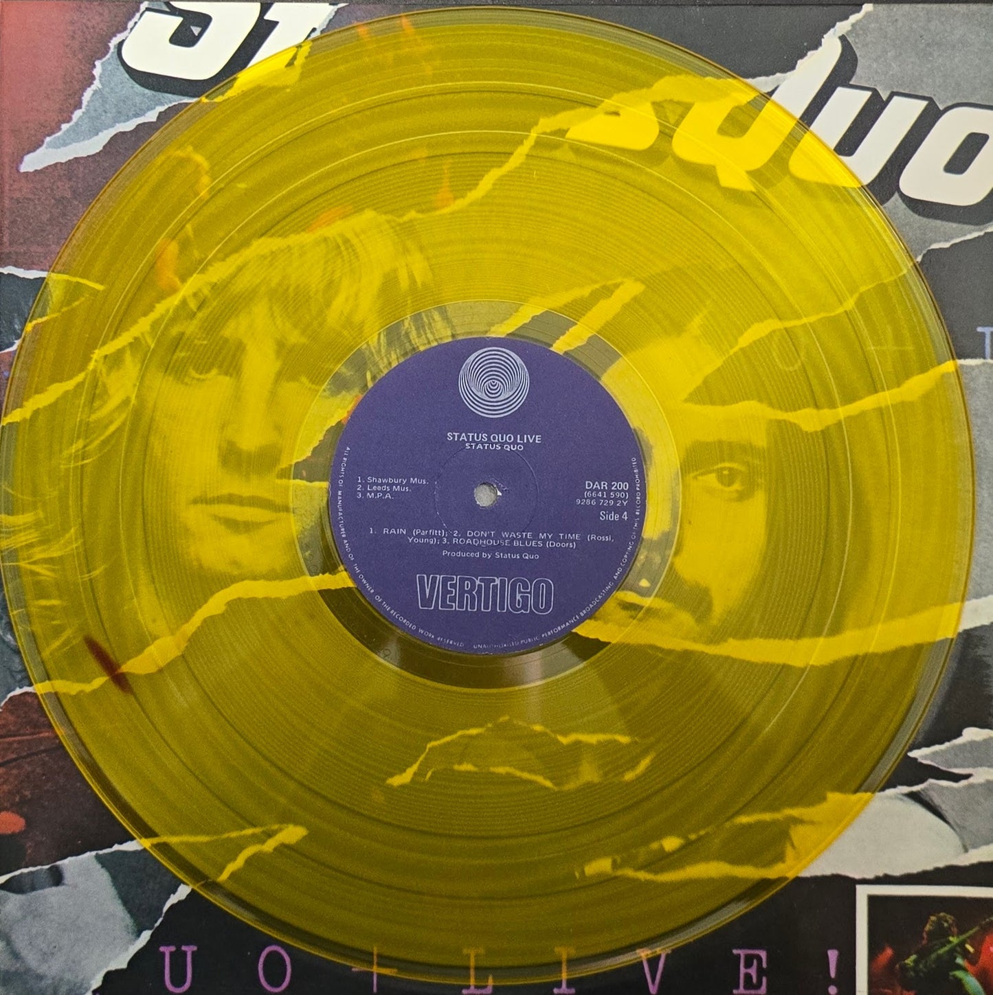 Status Quo – Live (Yellow Vinyl Records)